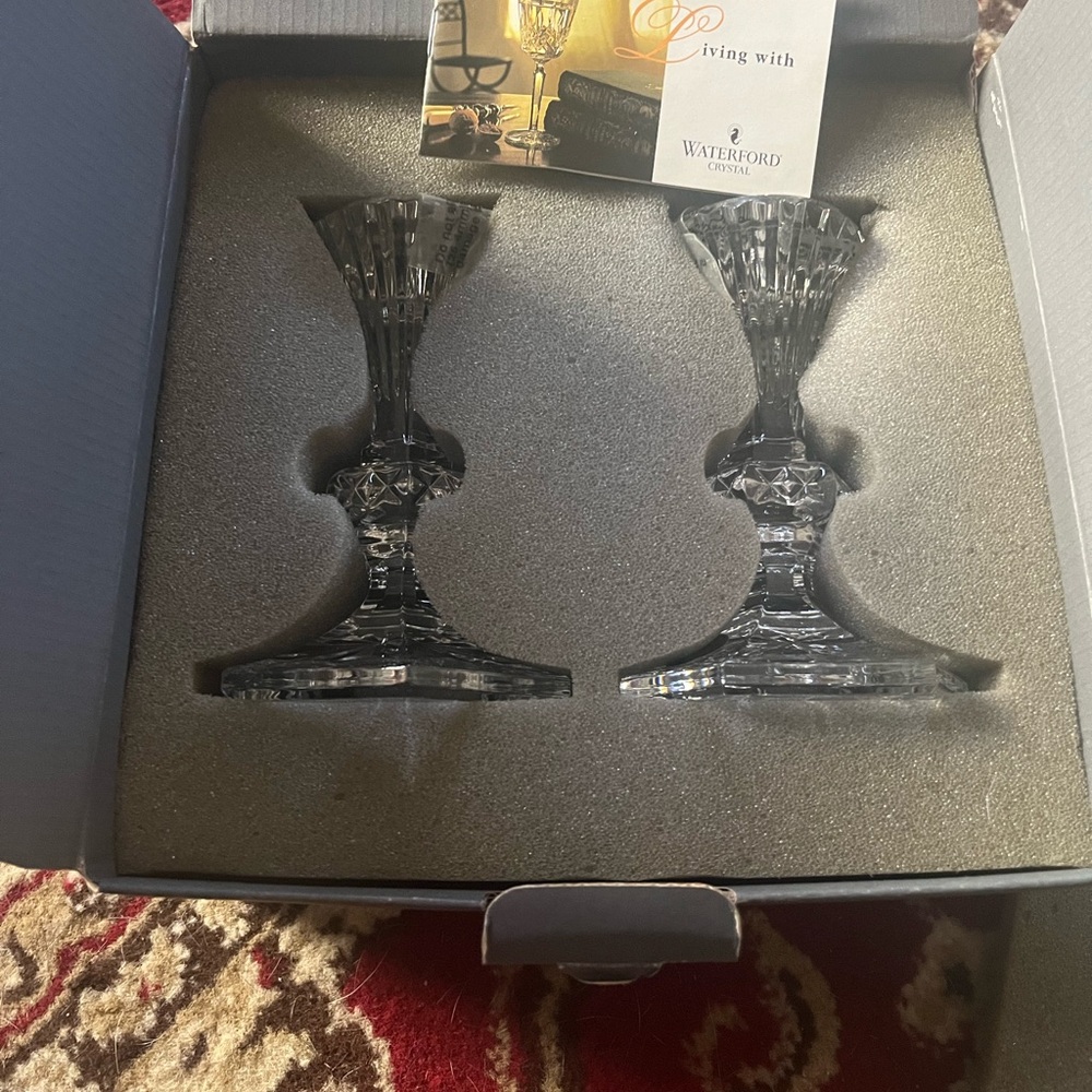Waterford candlesticks